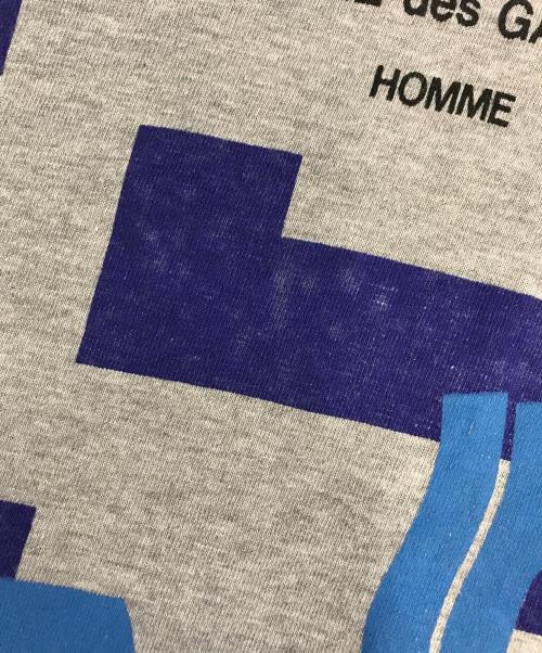 COMME des GARCONS HOMME（コムデギャルソン オム）COMME des GARCONS HOMME (コムデギャルソン オム) プリントTシャツ グレー サイズ:表記なしの古着・服飾アイテム