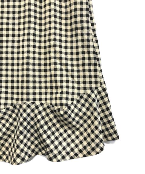 ROBE DE CHAMBRE COMME DES GARCONS（ローブドシャンブル コムデギャルソン）ROBE DE CHAMBRE COMME DES GARCONS (ローブドシャンブル コムデギャルソン) ノースリーブチェックワンピース ホワイト サイズ:表記なしの古着・服飾アイテム