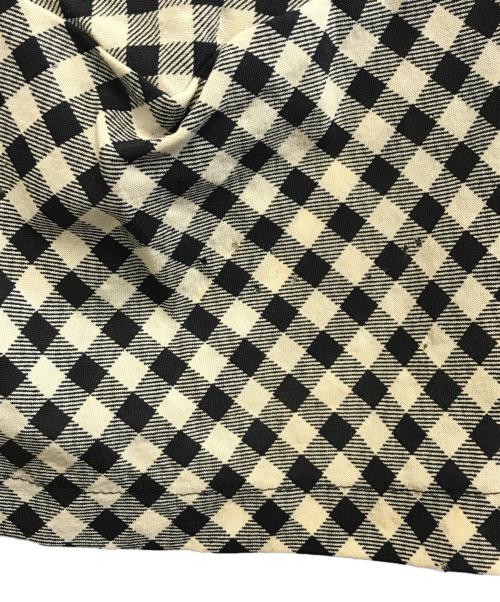 ROBE DE CHAMBRE COMME DES GARCONS（ローブドシャンブル コムデギャルソン）ROBE DE CHAMBRE COMME DES GARCONS (ローブドシャンブル コムデギャルソン) ノースリーブチェックワンピース ホワイト サイズ:表記なしの古着・服飾アイテム