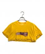 COMME des GARCONSコムデギャルソン）の古着「90’sクロップドTシャツ」｜イエロー