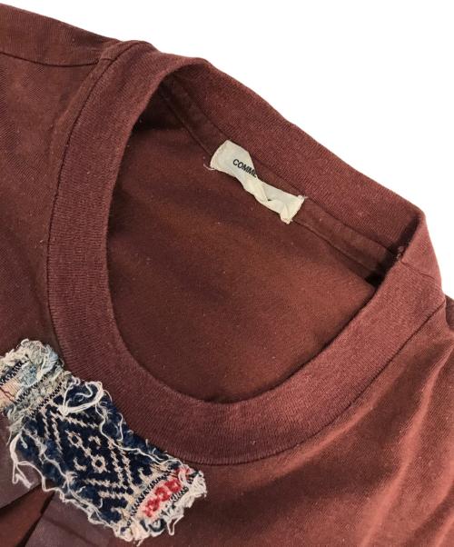 COMME des GARCONS（コムデギャルソン）COMME des GARCONS (コムデギャルソン) パッチワークスリットTシャツ ボルドー サイズ:表記なしの古着・服飾アイテム