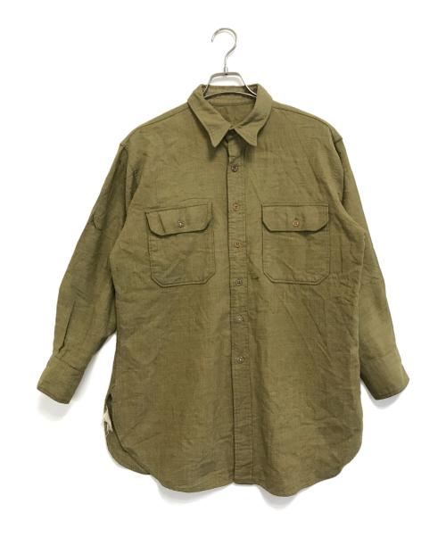 VINTAGE MILITARY（ヴィンテージ ミリタリー）VINTAGE MILITARY (ヴィンテージ ミリタリー) US ARMY ユーティリティーシャツ カーキ サイズ:表記なしの古着・服飾アイテム