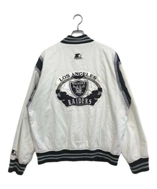 STARTER（スターター）STARTER (スターター) スタジャン ホワイト サイズ:Lの古着・服飾アイテム