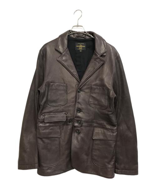 Engineered Garments（エンジニアドガーメンツ）Engineered Garments (エンジニアードガーメンツ) Golden Bear (ゴールデンベア) ラムレザーカーコート ブラウン サイズ:42の古着・服飾アイテム