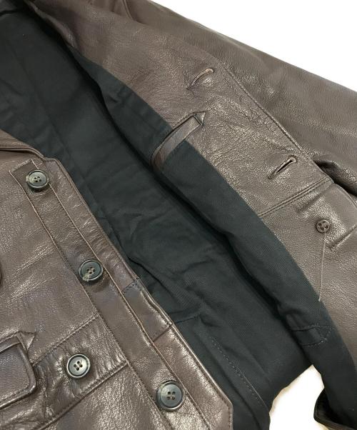 Engineered Garments（エンジニアドガーメンツ）Engineered Garments (エンジニアードガーメンツ) Golden Bear (ゴールデンベア) ラムレザーカーコート ブラウン サイズ:42の古着・服飾アイテム