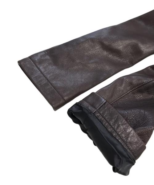 Engineered Garments（エンジニアドガーメンツ）Engineered Garments (エンジニアードガーメンツ) Golden Bear (ゴールデンベア) ラムレザーカーコート ブラウン サイズ:42の古着・服飾アイテム