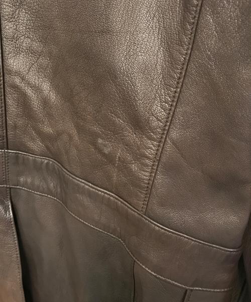 Engineered Garments（エンジニアドガーメンツ）Engineered Garments (エンジニアードガーメンツ) Golden Bear (ゴールデンベア) ラムレザーカーコート ブラウン サイズ:42の古着・服飾アイテム