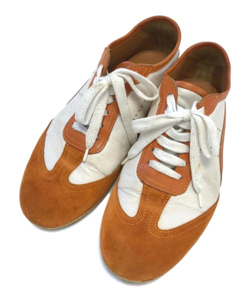 HERMES（エルメス）HERMES (エルメス) Hロゴパンチングローカットスニーカー ホワイト サイズ:40の古着・服飾アイテム