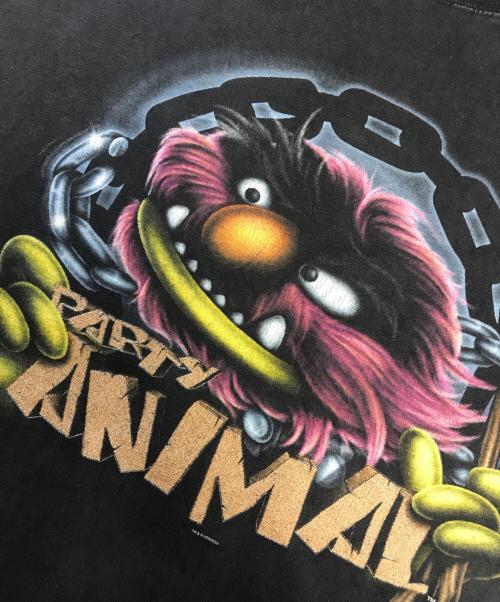 キャラクターTシャツ（キャラクターTシャツ）キャラクターTシャツ (キャラクターTシャツ) 90s THE MUPPET SHOW(ザ・マペット・ショー) キャラクターTシャツ ブラック サイズ:XLの古着・服飾アイテム