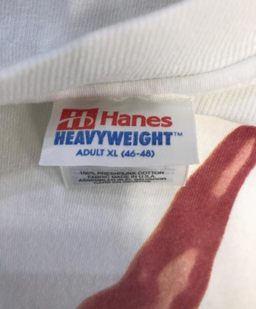 Hanes（ヘインズ）Hanes (ヘインズ) プリントTシャツ ホワイト サイズ:XLの古着・服飾アイテム