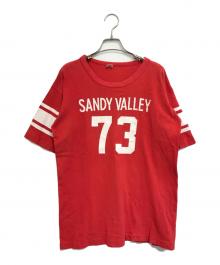 Champion（チャンピオン）の古着「ナンバリングフットボールTシャツ」｜レッド