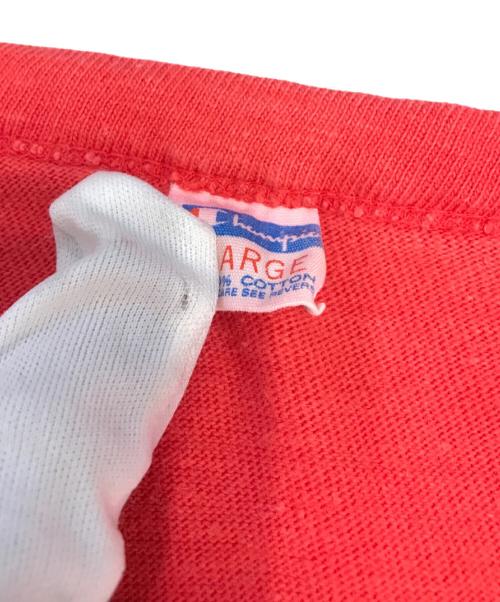 Champion（チャンピオン）Champion (チャンピオン) ナンバリングフットボールTシャツ レッド サイズ:Ｌの古着・服飾アイテム