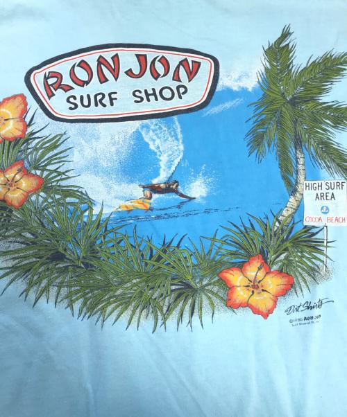 RON JON（ロンジョン）RON JON (ロンジョン) サーフTシャツ スカイブルー サイズ:XLの古着・服飾アイテム