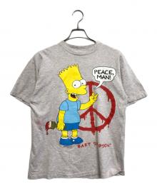 キャラクターTシャツ（キャラクターTシャツ）の古着「90s simpsons(シンプソンズ) キャラクターTシャツ」｜グレー