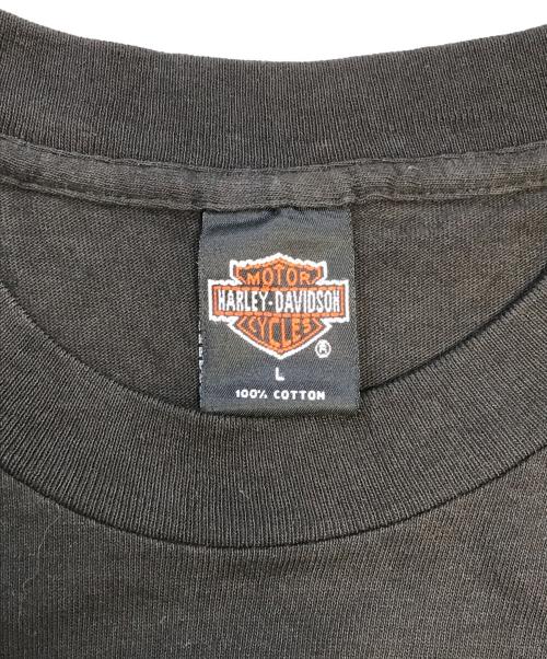 HARLEY-DAVIDSON（ハーレーダビッドソン）HARLEY-DAVIDSON (ハーレーダビッドソン) 両面プリントTシャツ ブラック サイズ:Ｌの古着・服飾アイテム