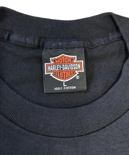 HARLEY-DAVIDSON（ハーレーダビッドソン）HARLEY-DAVIDSON (ハーレーダビッドソン) プリントTシャツ ブラック サイズ:Ｌの古着・服飾アイテム