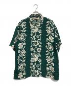 Sun Surfサンサーフ）の古着「HAWAIIAN SKULL BORDER」｜グリーン