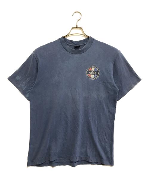 stussy（ステューシー）stussy (ステューシー) プリントTシャツ ネイビー サイズ:Ｌの古着・服飾アイテム