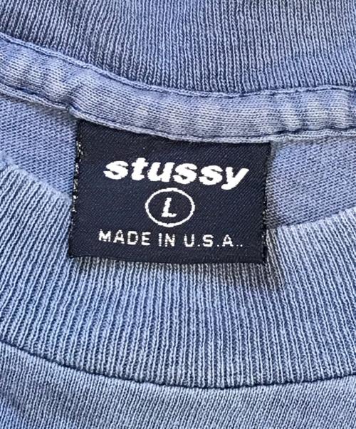stussy（ステューシー）stussy (ステューシー) プリントTシャツ ネイビー サイズ:Ｌの古着・服飾アイテム