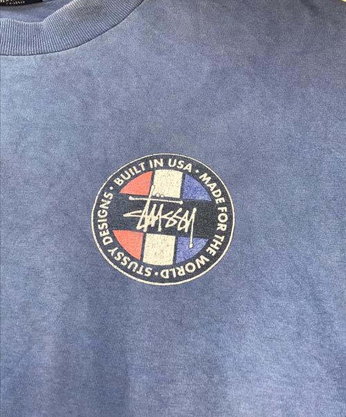 stussy（ステューシー）stussy (ステューシー) プリントTシャツ ネイビー サイズ:Ｌの古着・服飾アイテム
