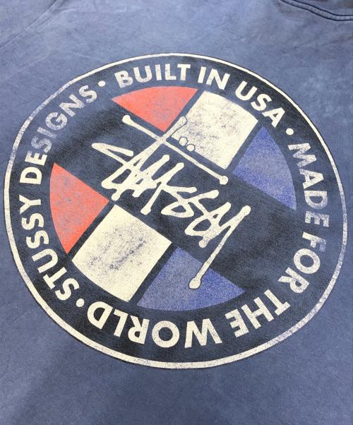 stussy（ステューシー）stussy (ステューシー) プリントTシャツ ネイビー サイズ:Ｌの古着・服飾アイテム