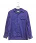 TOWN CRAFT（タウンクラフト）の古着「レーヨンアセテートオープンカラーシャツ」｜パープル