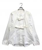 HAUDハウド）の古着「バンドカラーシャツ」｜ホワイト