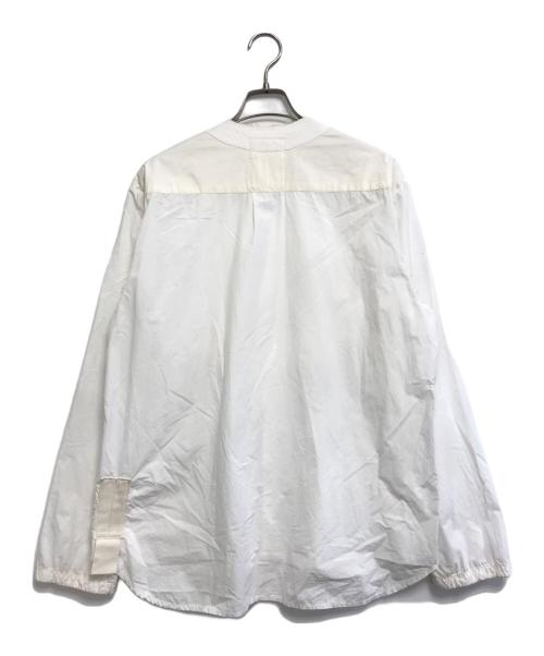 HAUD（ハウド）HAUD (ハウド) バンドカラーシャツ ホワイト サイズ:Ｓの古着・服飾アイテム