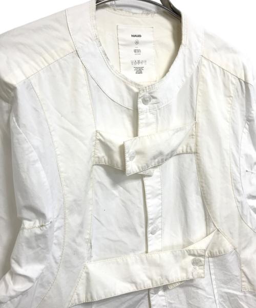 HAUD（ハウド）HAUD (ハウド) バンドカラーシャツ ホワイト サイズ:Ｓの古着・服飾アイテム