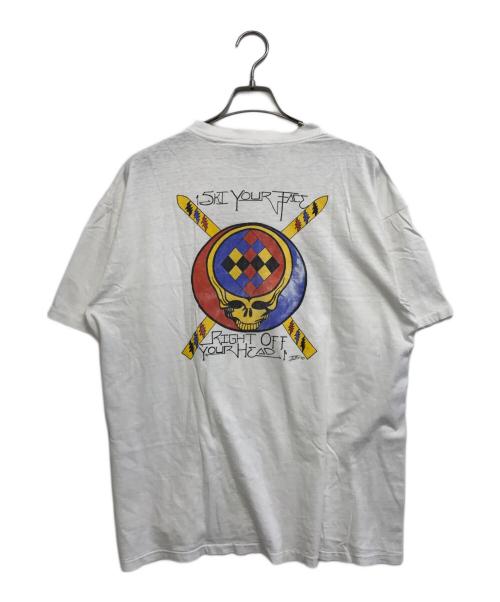 バンドTシャツ（バンドTシャツ）バンドTシャツ (バンドTシャツ) 90s GRATEFULL DEAD(グレイトフル・デッド) バンドTシャツ ホワイト サイズ:XLの古着・服飾アイテム