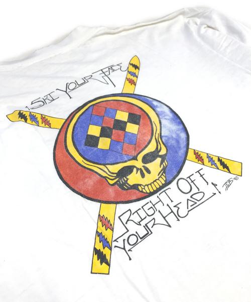 バンドTシャツ（バンドTシャツ）バンドTシャツ (バンドTシャツ) 90s GRATEFULL DEAD(グレイトフル・デッド) バンドTシャツ ホワイト サイズ:XLの古着・服飾アイテム