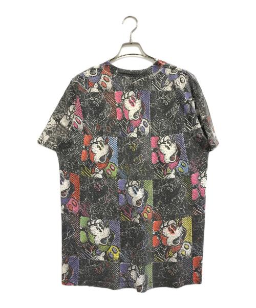 DISNEY（ディズニー）DISNEY (ディズニー) 総柄プリントTシャツ ブラック サイズ: L-XLの古着・服飾アイテム