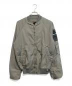 DIESELディーゼル）の古着「切替ボンバージャケット」｜オリーブ