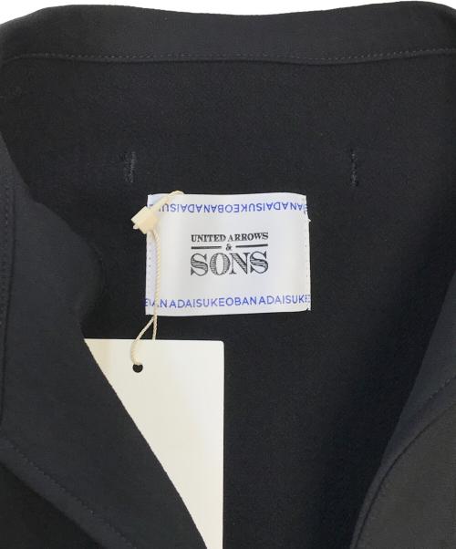 UNITED ARROWS & SONS by DAISUKE OBANA（ユナイテッドアローズ＆サンズ バイ ダイスケ オバナ）UNITED ARROWS & SONS by DAISUKE OBANA (ユナイテッドアローズ＆サンズ バイ ダイスケ オバナ) スキッパーPOシャツ ブラック サイズ:Ｓ 未使用品の古着・服飾アイテム