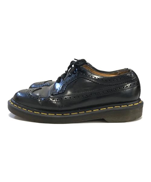 Dr.Martens（ドクターマーチン）Dr.Martens (ドクターマーチン) ウィングチップシューズ ブラック サイズ:24の古着・服飾アイテム