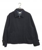 PAUL SMITHポールスミス）の古着「ウールメルトンジップアップジャケット」｜ネイビー