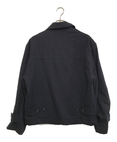 PAUL SMITH（ポールスミス）PAUL SMITH (ポールスミス) ウールメルトンジップアップジャケット ネイビー サイズ:Mの古着・服飾アイテム