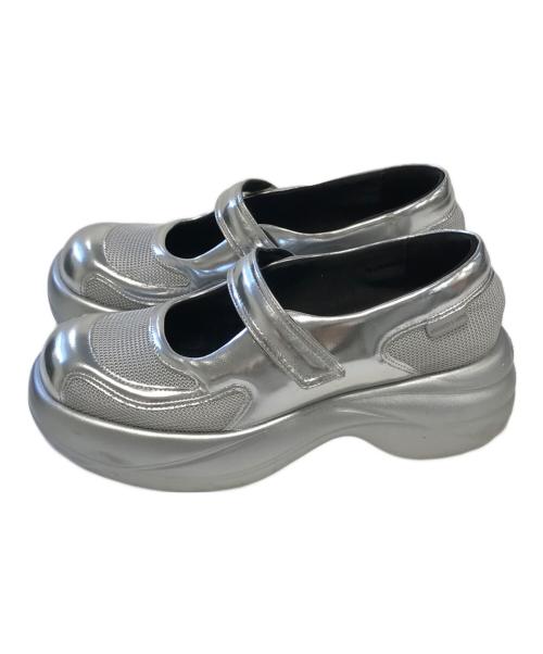 CHARLES & KEITH（チャールズアンドキース）CHARLES & KEITH (チャールズ＆キース) サンダル シルバー サイズ:39の古着・服飾アイテム