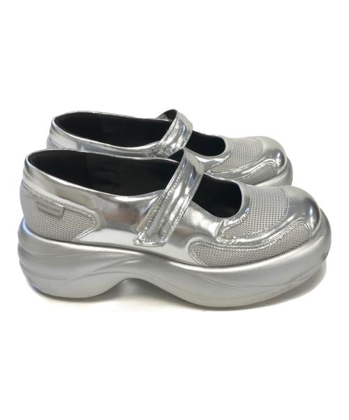 CHARLES & KEITH（チャールズアンドキース）CHARLES & KEITH (チャールズ＆キース) サンダル シルバー サイズ:39の古着・服飾アイテム