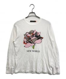 UNDERCOVERISM×NEW WORLD ORDER（アンダーカバーイズム×ニューワールドオーダー）の古着「ロングスリーブカットソー」｜ホワイト
