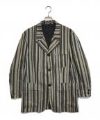 KENZOケンゾー）の古着「リネンテーラードジャケット」｜ブラウン