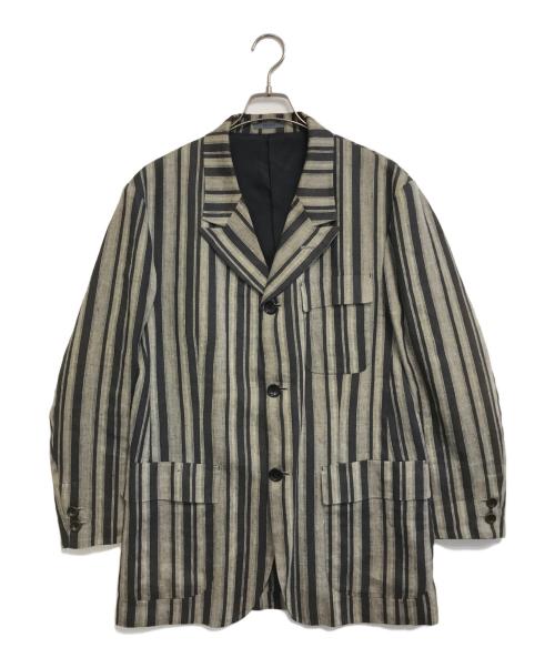 KENZO（ケンゾー）KENZO (ケンゾー) リネンテーラードジャケット ブラウン サイズ:3の古着・服飾アイテム