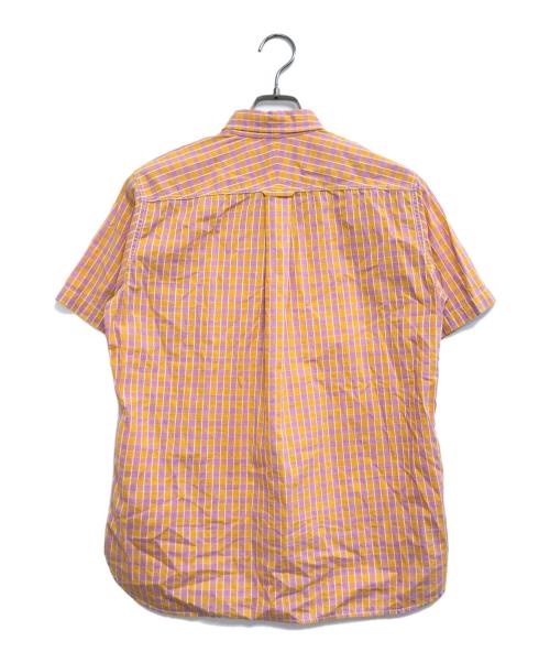 COMME des GARCONS HOMME（コムデギャルソン オム）COMME des GARCONS HOMME (コムデギャルソン オム) 半袖BDチェックシャツ オレンジ サイズ:Sの古着・服飾アイテム