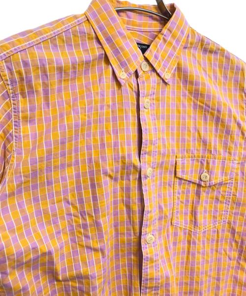 COMME des GARCONS HOMME（コムデギャルソン オム）COMME des GARCONS HOMME (コムデギャルソン オム) 半袖BDチェックシャツ オレンジ サイズ:Sの古着・服飾アイテム