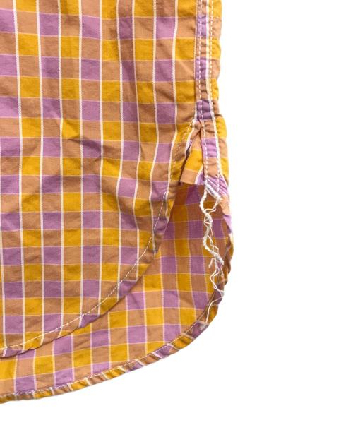 COMME des GARCONS HOMME（コムデギャルソン オム）COMME des GARCONS HOMME (コムデギャルソン オム) 半袖BDチェックシャツ オレンジ サイズ:Sの古着・服飾アイテム