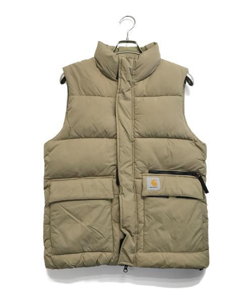 Carhartt WIP（カーハート ワークインプログレス）Carhartt WIP (カーハート ワークインプログレス) 中綿ベスト ベージュ サイズ:XSの古着・服飾アイテム