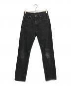 LEVI'Sリーバイス）の古着「505後染めブラックデニムパンツ」｜ブラック