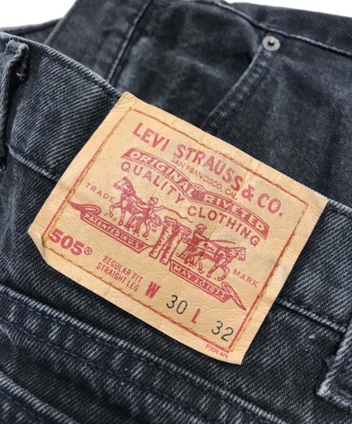 LEVI'S（リーバイス）LEVI'S (リーバイス) 505後染めブラックデニムパンツ ブラック サイズ:W30×L32の古着・服飾アイテム