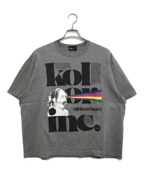 KOLOR（カラー）KOLOR (カラー) クリアコットンレインボーTEE グレー サイズ:2の古着・服飾アイテム