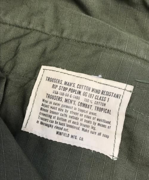 VINTAGE MILITARY（ヴィンテージ ミリタリー）VINTAGE MILITARY (ヴィンテージ ミリタリー) US ARMY ジャングルファティーグパンツ カーキ サイズ:MEDIUM-REGULARの古着・服飾アイテム